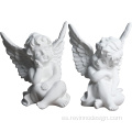 2 conjunto de figuras de estatua de ángel pequeño